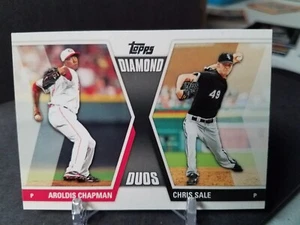 2011 Topps Diamond Duos #DD13 Aroldis Chapman Chris Sale (RC) Reds White Sox - Picture 1 of 2