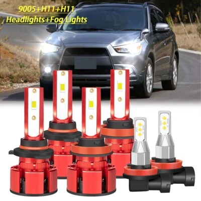 Combo de faros antiniebla altos bajos 6000K LED para Mitsubishi RVR 2011-2019 Foto 1 de 4