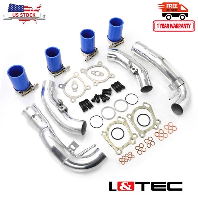 Tubos de entrada turbo L&TEC para 02-05 Audi S4 B5 RS4 A6 Allroad Quattro K04 2,7 L Foto 1 de 4