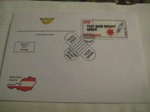 2022 Austria Post Bandage Stamp FDC "Tut Gar Nicht Weh!(Doesn't Hurt At All) - Picture 1 of 4