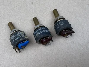 3x kleine Rosenthal Draht Potentiometer 100 47 Ohm usw Trop Drahtpotentiomer - Bild 1 von 5