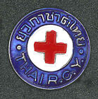 Thailand Red Cross Society - Official Blue Circle Metal Pin Patch (B)
