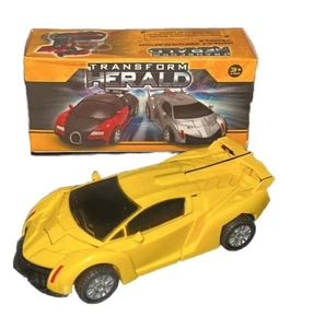 Transform Herald Impact Deformación Fricción Vehículo de Juguete Robot Amarillo Nuevo en Caja - Imagen 1 de 3