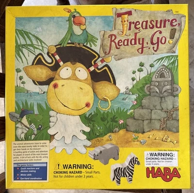 Treasure Ready Go Haba Board Game Made in Germany Roberto Fraga Complete - Image 1 of 4