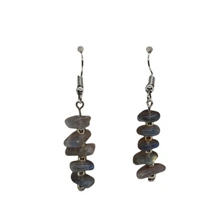 Handmade labradorite earrings - Picture 1 of 2