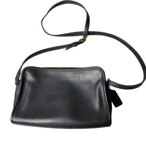 Bandolera Coach Sutton vintage años 90 cuero legado negra  - Imagen 1 de 12