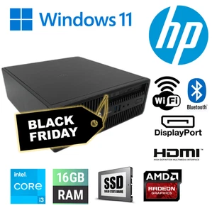 HP Prodesk  400 G3 SFF i3 6th 16GB 480GB SSD AMD R7 430 2GB Wi-Fi WIN 11 Pro - Picture 1 of 6