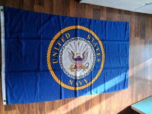 Bandera de la Marina de los Estados Unidos Bandera Emblema de Águila Banderín Militar de los Estados Unidos Nuevo 3x5 - Imagen 1 de 4