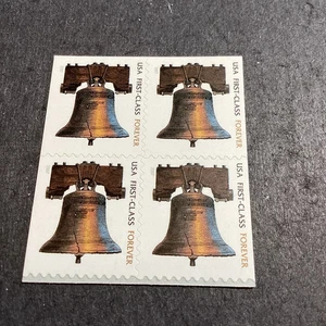 SFSTAMPS US Scott 4126 LIBERTY BELL Block Of 4 Stamps MNH 2007 Small Micro Print - Picture 1 of 1
