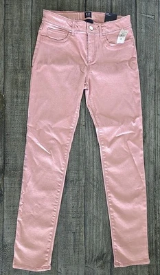 Niñas Gap Denim tiro medio - Alto elástico Jegging rosa talla 14 regular  Foto 1 de 4