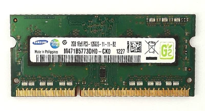 Samsung 🔧 2x 2GB DDR3-1600 PC3-12800S SO-DIMM Laptop RAM 🟥 ☆ - Image 1 of 2