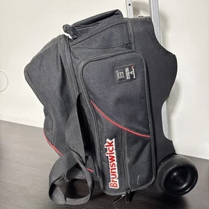 Brunswick Black 2 Ball Roller Bowling Bag - Picture 1 of 13