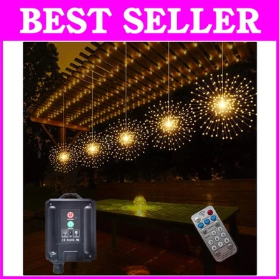 Водонепроницаемые подвесные светильники на солнечных батареях с регулируемой яркостью 5 шт. - Изображение 1 из 4