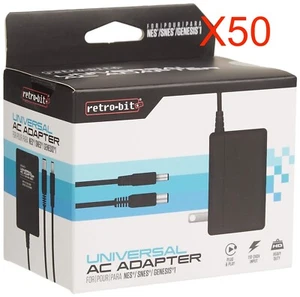 50 Lot NES SNES Nintendo GENESIS AC Power Adapter BRAND NEW - Picture 1 of 2