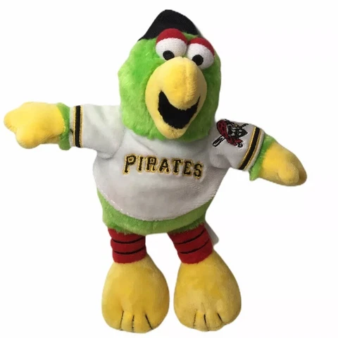 Pittsburgh Pirates Plush Parrot In Pirates Jersey Forever Collectibles 8" Plush Cover