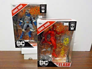 C0912 McFarlane DC Direct "Captain Cold & The Flash (A)" Figure Lot (New*) - Picture 1 of 12