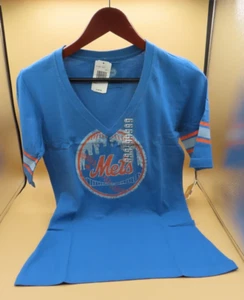 New York Mets Red Jacket Women's T Shirt Blue, US LARGE - L - Picture 1 of 2