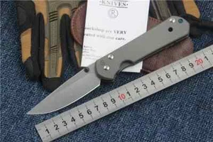 Grand sebenza21 Stone WASH D2 lame titane manche poche COUTEAU PLIANT extérieur - Afbeelding 1 van 6