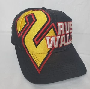 Vintage 90s Rusty Wallace Snapback Hat #2 Miller Lite Racing Black Yellow Red - Bild 1 von 14