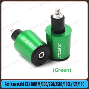 For Kawasaki KLX300SM/300/250/250S/150L Handlebar Grips Handle Bar Cap End Plug - Foto 1 di 12