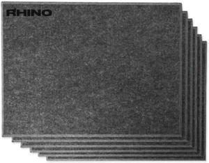 RHINO 16x12 Acoustic Panels 6-Pack – Sound Absorbing Fiber Tiles Dark Gray - Picture 1 of 8