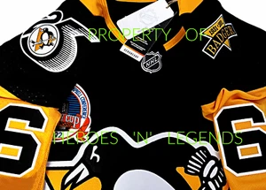PRO-52 MARIO LEMIEUX PITTSBURGH PENGUINS 1992 STANLEY CUP + ADIDAS HOCKEY JERSEY - Picture 1 of 13