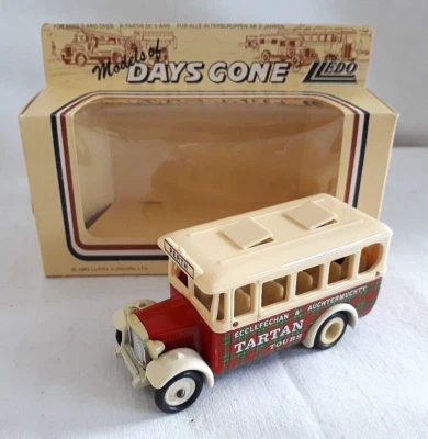 LLEDO DAYS GONE 1935 DENNIS SINGLE DECK BUS TARTAN TOURS DIECAST BOXED DG10 012A - Image 1 of 3