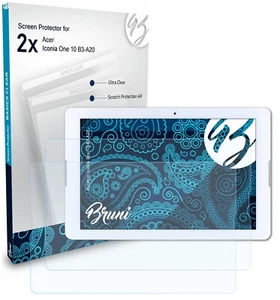 Bruni 2x Lámina Protectora para Acer Iconia One 10 B3-A20 Película Protectora - Imagen 1 de 4
