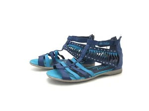 Tom Tailor Damen Sandale Sandalette Pantolette Blau Gr. 36 (UK 3) - Picture 1 of 8
