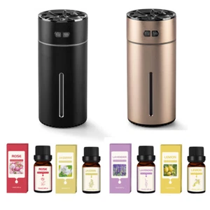 Essential Oil Diffuser Gift Set Kit With Oils Aromatherapy Ultrasonic Humidifier - Picture 1 of 36