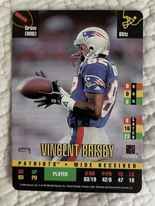 Donruss Red Zone Vincent Brisby Patriots 1995 - Imagen 1 de 2