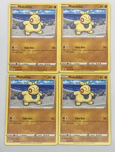 POKEMON TCG ORIGEN PERDIDO Makuhita x4 4x Juego Común #097/196 Paquete Fresco Casi Nuevo! - Imagen 1 de 1