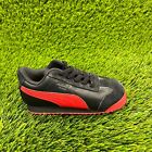 Puma Roma Art Of Sport Boys Size 8C Black Red Athletic Shoes Sneakers 382953-01