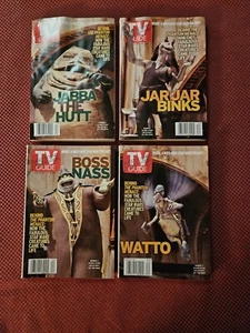 TV Guide Lot Of 4 Star Wars 1999 Collectors Set Complete PUGET SOUND STAMP.-VG+ - Picture 1 of 5