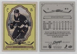 2009-10 Upper Deck Champ's Yellow Ryan Getzlaf #1