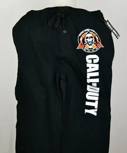 Call of Duty S.C.A.R. Logo Lounge Pants Video Game Cotton Black NWT - Picture 1 of 2