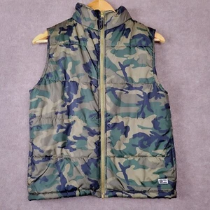 BEVERLY HILLS POLO CLUB Jacket Youth 12 Green Camo Quilted Puffer Full Zip Hunt - Picture 1 of 9