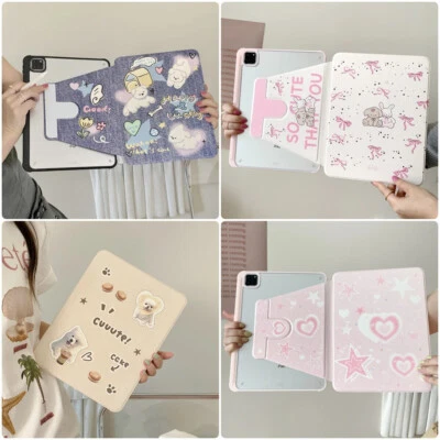 Super Kawaii iPad Case 9+ Styles M4 M2  M1 Pro Mini Air 12.9  11 Cute Cover - Image 1 of 2