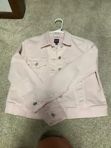 Gap Women’s Light Pink Jean Jacket Size Small NWT - Picture 1 of 5