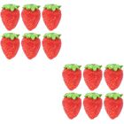  12 Pcs Simulated Strawberries Miniature Strawberry Props Doll House