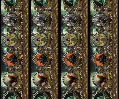 In The Beginning - Legendary Journeys - Fantasy Border Stripe - Multi, BTY - Image 1 of 4