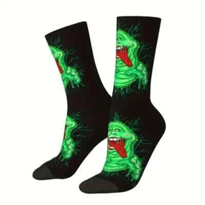 Herrensocken "SLIMER" Ghost Busters 3D-gedruckt Cartoonfigur Neuheit UK 6–11 - Bild 1 von 3