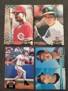 Lot (4) 90's Topps Stadium Club Members Choice Barry Larkin Jose Canseco - Picture 1 of 1