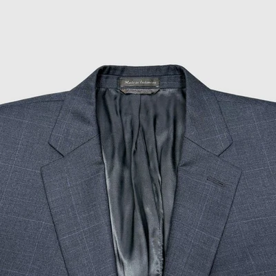 Lauren Ralph Lauren Blazer Mens 48L * Blue Windowpane Two Button Single Vented - Image 1 of 4