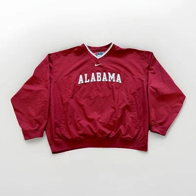 Chaqueta Pullover Vintage Alabama Crimson Tide Para Hombre XXL Cortavientos Nike Y2k Foto 1 de 4