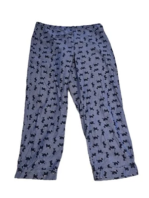 Pantalones de pijama Talbots Scottish Terrier talla grande 100 % algodón Foto 1 de 3