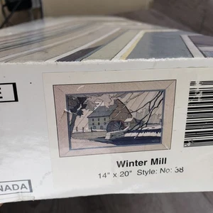 Woodscapes of America Gemälde Kunst Kit gerahmt Wintermühle #38 14” x 20” VERSIEGELT - Bild 1 von 5
