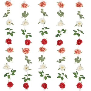 5 Pcs Flower Garland for Backdrop Artificial Hanging Wildflower Garland Flora... - Picture 1 of 7