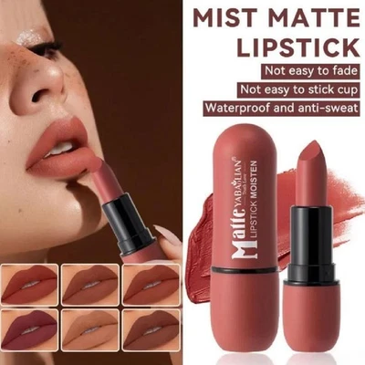 ❀ LONG LASTING VELVET MATTE LIP COLOR WATERPROOF LIPSTICK PIGMENT MAKEUP P0T7 - Image 1 of 4