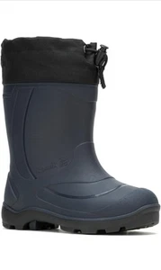 Kamik Snobuster 1 Boots Kids Size 1 Navy Waterproof Winter Outdoor Boys - Picture 1 of 14